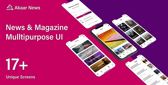 Akaar News - Multipurpose News and Magazine Flutter UI Kit image