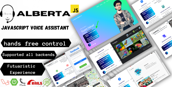 Alberta The Javascript Voice Assistant For Your Website icon