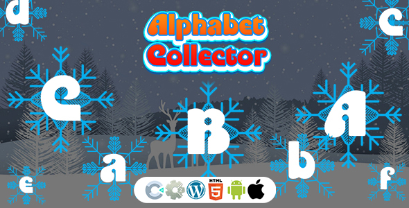 Alphabet Collector Game (Construct 3 | Construct 2 | C3P | CAPX | HTML5) Christmas Game icon