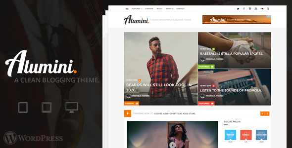 Alumini - WordPress Blogging / Magazine Theme icon
