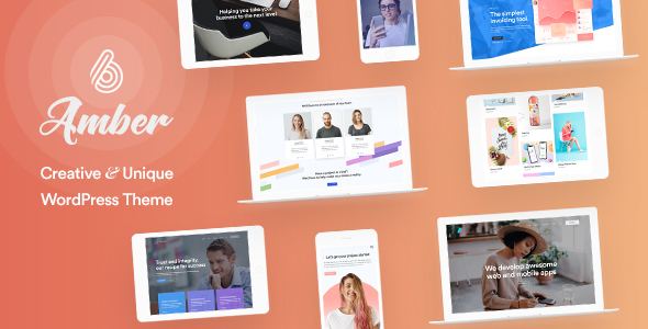 Amber Six | Creative and Multipurpose WordPress Theme icon
