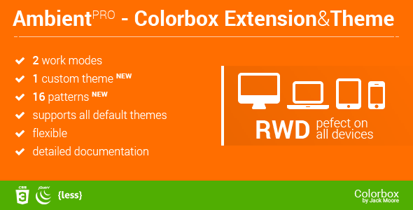 Ambient Blur Background for ColorBox + Theme icon