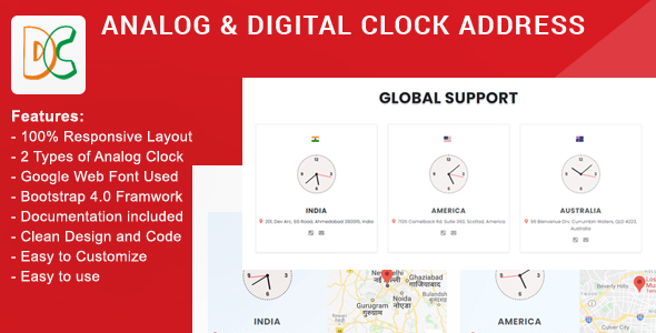 Analog & Digital Clock Address icon