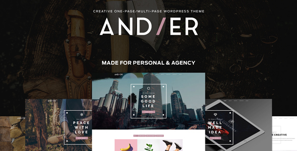 Andier - Responsive One & Multi Page Portfolio Theme icon