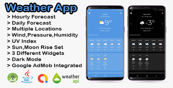 Android Weather App with AdMob Integrated icon