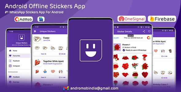 Android WhatsApp Stickers App (Offline) With Admob icon