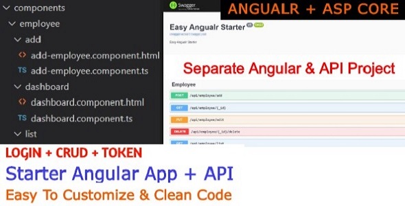 Angular Easy starter - App and Asp Core API icon