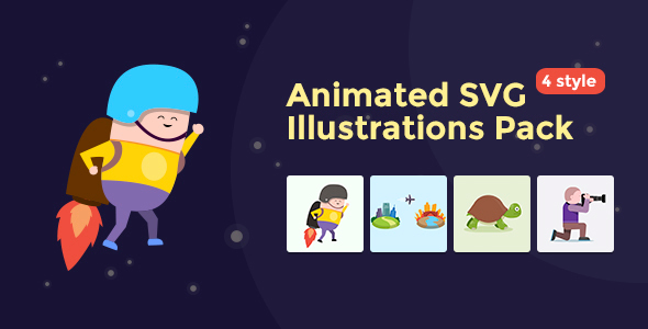 Animated SVG Illustrations Pack icon