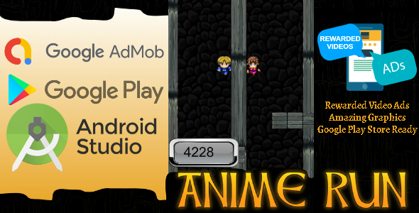 Anime Run - Android Studio - BuildBox - AdMob Ads Reward Video icon