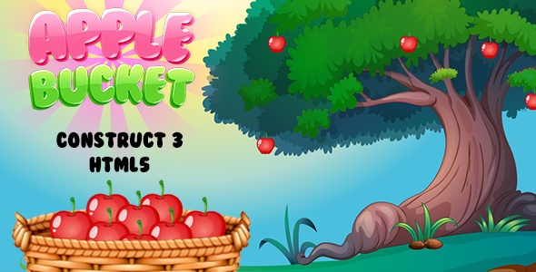 Apple Bucket Game (Construct 3 | C3P | HTML5) Collect The Apple icon