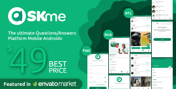 AskMe Android- Mobile Questions & Answers Social Network Application icon