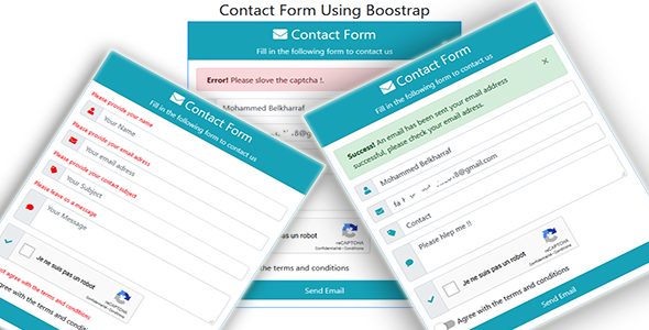 Asp.net Contact Form Using Boostrap