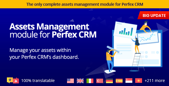 Assets Management module for Perfex CRM - Organize company and client assets icon