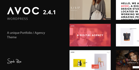 Avoc - Unique and Minimal Portfolio / Agency WordPress Theme icon