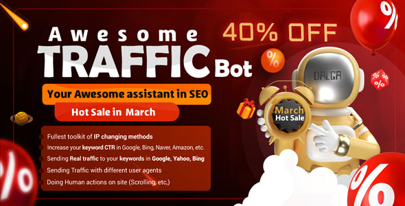 Awesome Traffic Bot - Without using VPN & Proxy