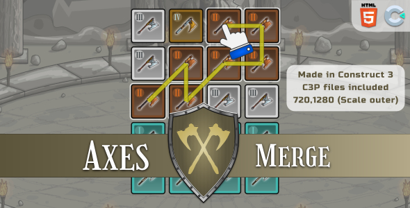 Axes Merge - HTML5 Match game icon