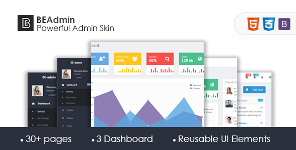 Be admin - Bootstrap Admin Skin image