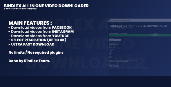 Bindlex All In One Video Downloader icon