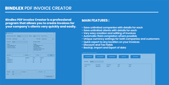Bindlex PDF Invoice Creator icon
