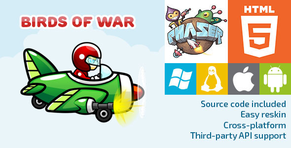 Birds of War - HTML5 Game - Phaser icon