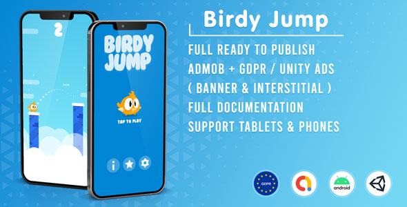 Birdy Jump (Admob + GDPR + Unity) icon