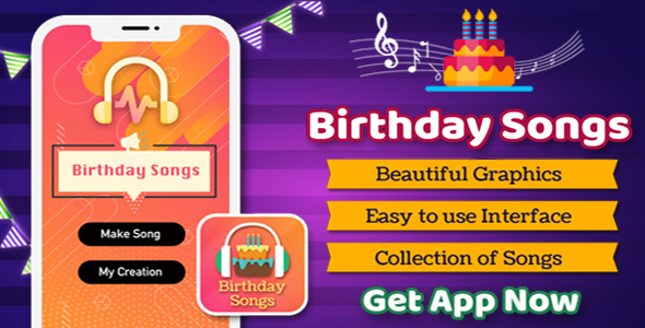 Birthday Songs maker ( android 10 ) icon