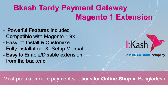 Bkash Tardy Payment Gateway Magento1 Extension icon