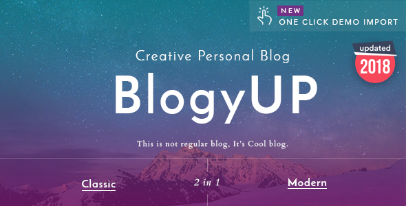 BlogyUP - Creative Personal WordPress Blog Theme icon