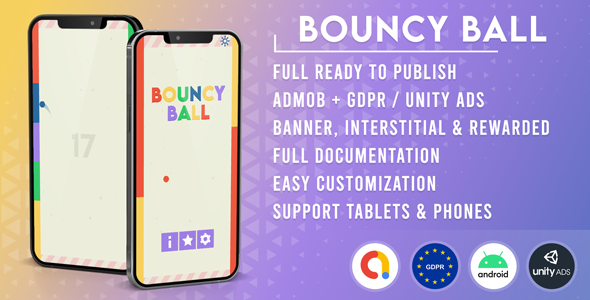 Bouncy Ball (Admob + GDPR + Unity) icon