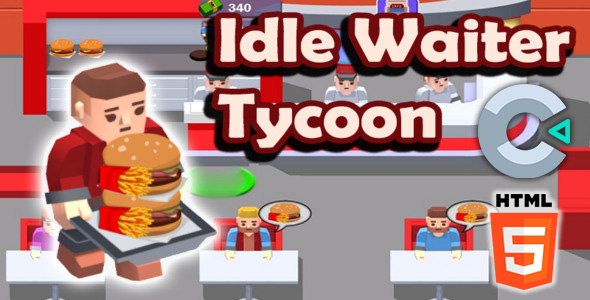 Burger Cafe Idle Tycoon – HTML5 Game – C3P icon
