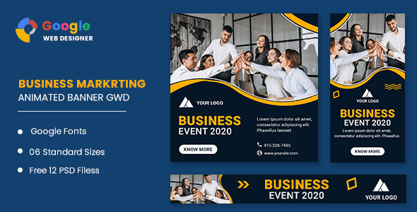 Business Event Animated Banner Google Web Designer icon