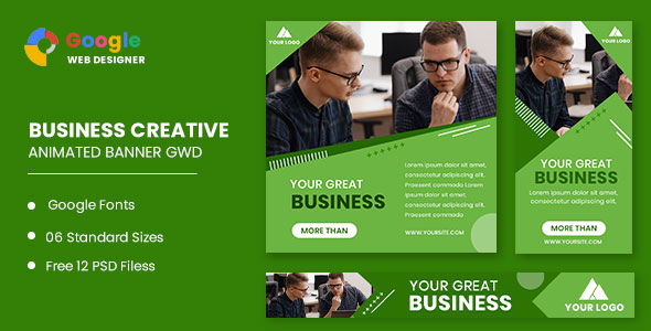 Business Google Animated Banner Google Web Designer icon