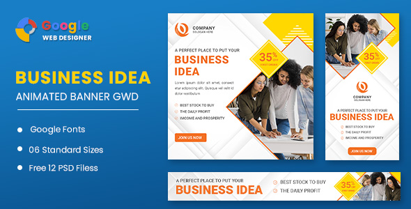 Business Idea Animated Banner Google Web Designer icon
