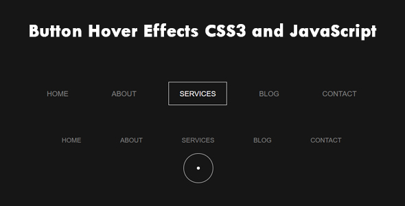 Button Hover Effects CSS3 and JavaScript icon
