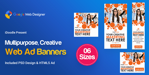 C105 - Multipurpose, Business Banners HTML5 ( GWD & PSD) icon