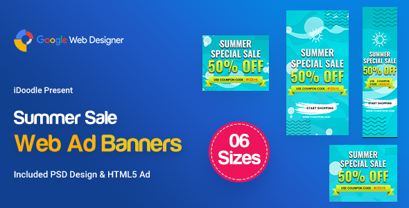 C15 - Summer Sales Banners GWD & PSD icon