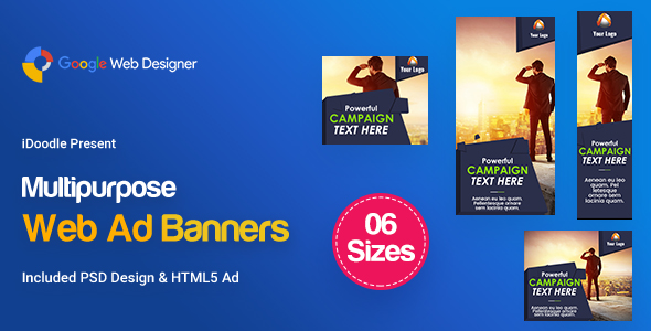 C23 - Multipurpose, Business, Startup Banners GWD & PSD icon