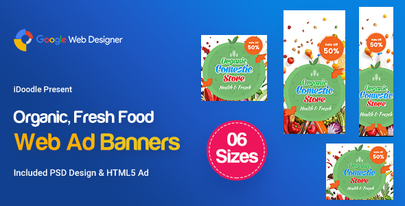 C45 - Organic, Fresh Food Banners GWD & PSD icon