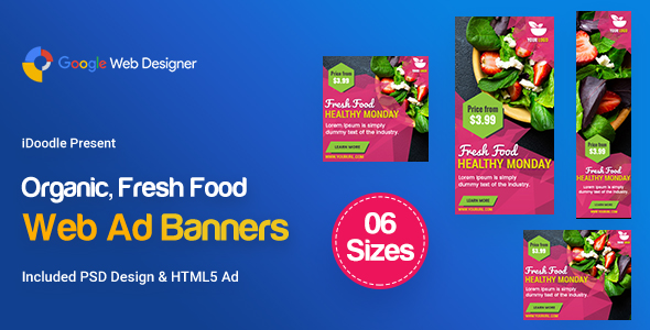 C47 - Organic, Fresh Food Banners GWD & PSD icon