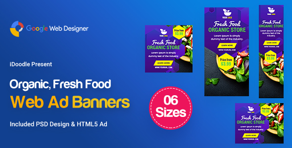 C48 - Organic, Fresh Food Banners GWD & PSD icon