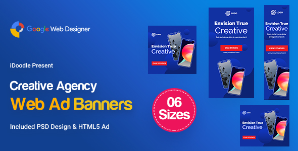 C51 - Creative, Startup Agency Banners HTML5 Ad - GWD & PSD icon