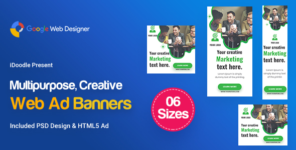 C74 - Multipurpose, Business, Startup Banners GWD & PSD icon