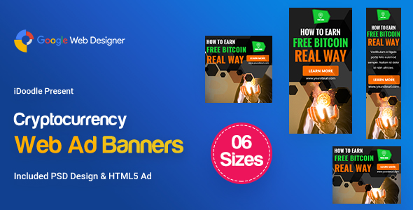 C77 - Cryptocurrency Banners HTML5 Ad (GWD & PSD) icon
