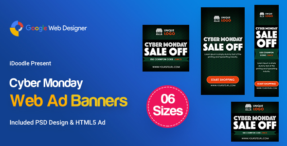 C89 - Cyber Monday Banners HTML5 (GWD & PSD) icon