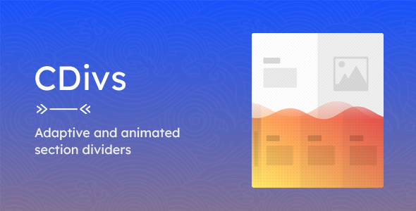 CDivs – Adaptive and Animated Canvas Section Dividers icon