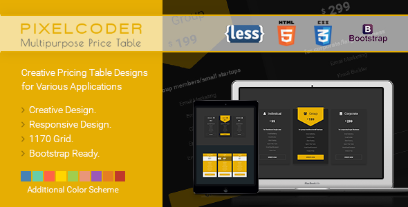 CP - Multipurpose HTML Pricing Table 80+ Unique Design icon