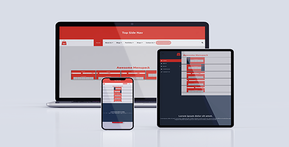 CSS responsive Menupack