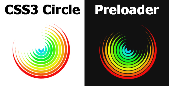 CSS3 Circle Preloader icon