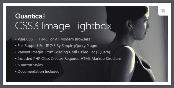 CSS3 Image Lightbox icon