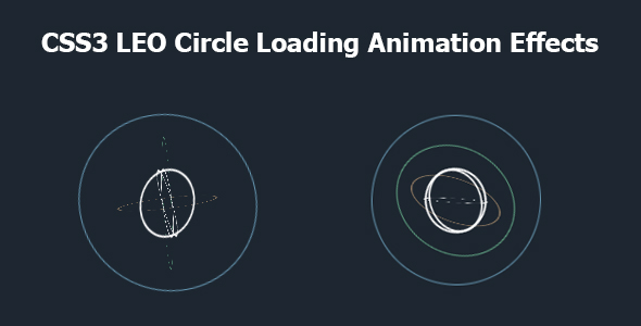 CSS3 LEO Circle Loading Animation Effects icon